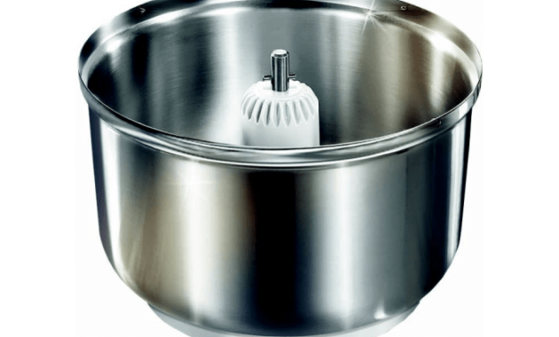 What is the best way to clean the Bosch Universal Plus stainless steel bowl?